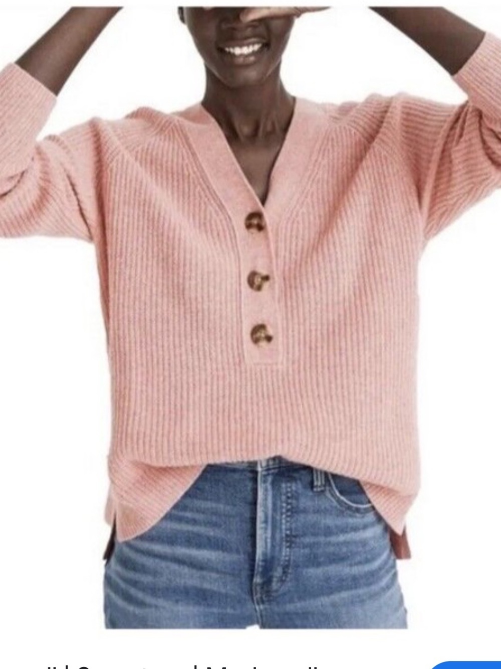 MADEWELL Lyle Rib Henley Sweater